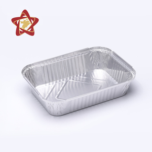 2200ml Bán hàng nóng nửa-kích thước lá hình chữ nhật container Aluminum <span class=keywords><strong>foil</strong></span> container tấm với in ấn logo cho siêu thị - Product Image 2