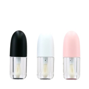 Nouveau tube de brillant à lèvres de balle grande tige de brosse couleur d'<span class=keywords><strong>injection</strong></span> ronde 4ml tube vide de glaçure à lèvres - Product Image 4