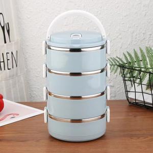 กล่องข้าวทรงกระบอกสำหรับเด็ก กล่องใส่อาหารสแตนเลส กล่องเบนโตะเด็ก พร้อมวงแหวนซิลิโคนกันรั่ว - Product Image 3