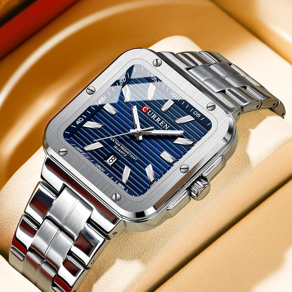 CURREN 8479 Luxury Wrist Watch Quartz, Stainless Steel