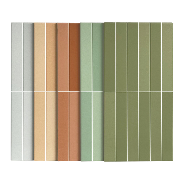 Gradually Change Color Long Plaid Brick 300x600 Macaron Bathroom Wall Brick