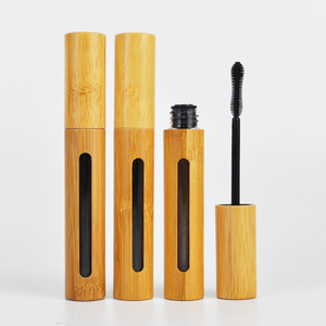 Bamboo empty lipgloss bottle tubes mascara bottles empty lipstick tubes lip gloss wood tubes makeup refillable bottles