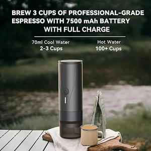 Nueva actualización, <span class=keywords><strong>cafetera</strong></span> eléctrica portátil de extracción para acampar, <span class=keywords><strong>cafetera</strong></span> de cápsula de Espresso con logotipo personalizado adecuado para negocios - Product Image 5