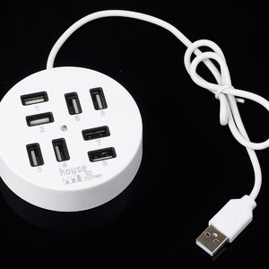 House 8 Port <b>Usb</b> Hub Circular <b>Usb</b> <b>2.0</b> For Laptop Desktop With 1tb Support - Product Image 3