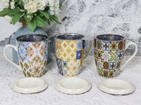 Fabricants Tasse d'infuseur à thé en céramique marocaine de style national bohème personnalisé tasse souvenir
