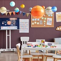 Jouets scientifiques et cadeaux d'astronomie sur le thème des planètes du système solaire gonflables |   Décorations de fête d'anniversaire en PVC écologique pour usage intérieur