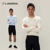 Maillot de cyclisme LAMEDA ODM pour homme, logo personnalisé, respirant, en tissu italien, pour route, VTT, gravel