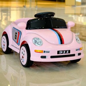 Auto Eléctrico para Niños con Función de Educación Temprana, Tracción Única, 6V4, Diseño Retro de Escarabajo, Vehículo Eléctrico de Cuatro Ruedas para Niños - Product Image 5