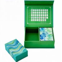 Jeu de cartes de mahjong et de poker en plastique faciles à mélanger, inaltérables, noir, blanc, rose, jaune, vert, bleu, gris