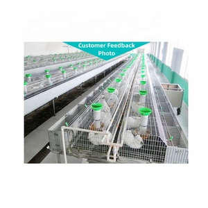 กรงสัตว์เลี้ยงที่สวยงามกระต่ายสะดวกสบาย Dung ทำความสะอาด9/12/24เซลล์8/9/12/24ประตูด้วยเสื่อพลาสติกกรงกระต่าย - Product Image 5