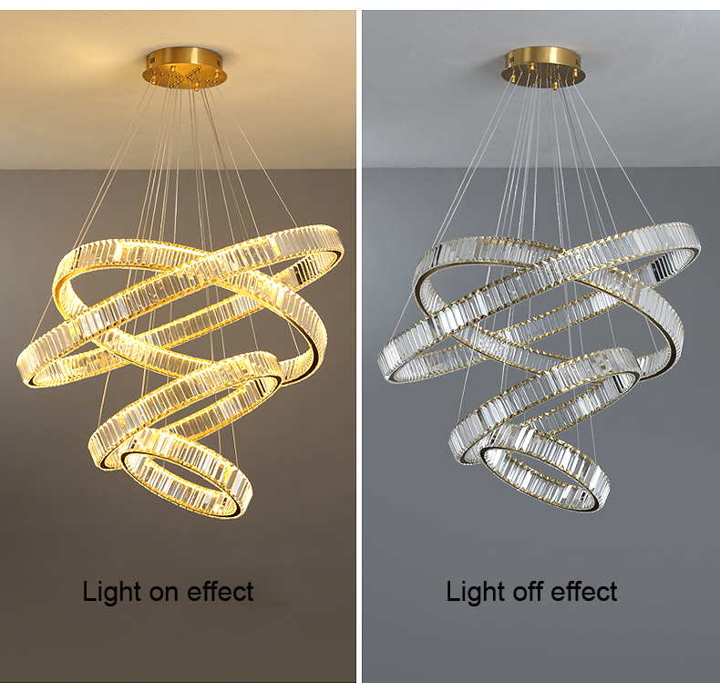 Post modern classic design golden stainless steel LED sitting room light bedroom chandelier ceiling light luxury ceiling lamp