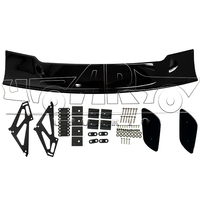 Pièces automobiles à fort taux de réachat, spoiler de coffre arrière universel en aluminium de 4e génération, aspect carbone en plastique ABS, pour voitures berlines