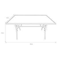 Modernes Klappbares Bistrot-Set mit Tisch und 4 Stühlen im Eisen- und Mosaik-Design für den Außenbereich und Garten