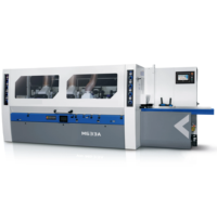 Machine à raboter et à profiler à six têtes spirales, largeur de rabotage maximale de 330 mm, puissance de 84,5 kW, pour la construction de maisons en bois et les poutres en bois