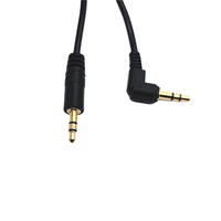 Câble Jack stéréo d'extension audio de haute qualité 3.5MM câble Aux à angle droit 3.5MM 3 pôles