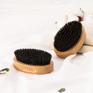 Ensemble de brosses de soin de <span class=keywords><strong>barbe</strong></span> ovales de haute qualité pour hommes, 100 % bois naturel, pour le nettoyage et la croissance de la <span class=keywords><strong>barbe</strong></span>, kit personnel pour homme - Product Image 2