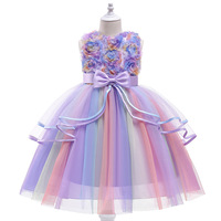 Robe de soirée pour fille, robe de princesse sans manches pour fille, fleur de mariage, pour adolescente