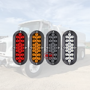 Nouveauté 2026 : Feux arrière ovales à LED 24 LED de 6 pouces (rouge, ambre, <span class=keywords><strong>blanc</strong></span>) pour camion, 12V avec prise à trois broches - Product Image 5