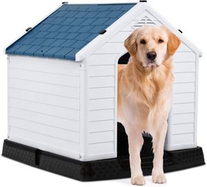 Caseta para Perros de Exterior al por Mayor, Precio de Fábrica, Logotipo Personalizado, Pequeña, Lujosa, Moderna, de Plástico, con Patrón Sólido, Resistente - Product Image 4