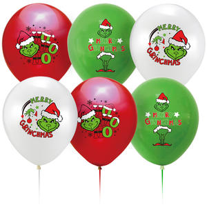 Decoración de Fiesta de Navidad del Grinch, Monstruo Navideño, Decoración con Globos de Feliz <span class=keywords><strong>Grinchmas</strong></span> - Product Image 5