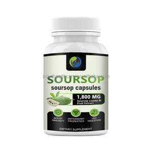 Extrait de Feuilles de Graviola Naturel Digestion Compléments Respiratoires Capsules de Fruits Organiques de Soursop Graviola - Product Image 1