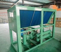 Unité de condensation de type V à économie d'énergie, compresseur à piston semi-hermétique, moteur, capacité de refroidissement personnalisée pour chambre froide et congélateur