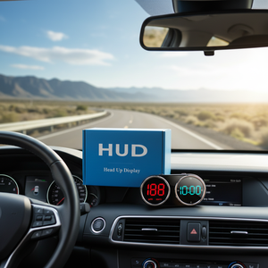 Compteur de vitesse numérique HUD, affichage tête haute, boussole en temps réel, horloge, accessoire électronique automobile pour voitures - Product Image 5