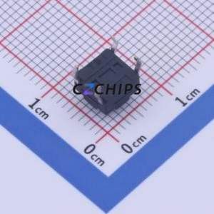 KAN0616F-0501C-CL15 Tactile Switch Through hole,6x6mm Switch Single Pole Single Throw Round Button Through Hole 6mm - Product Image 2