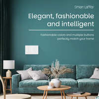 Panneau de commande tactile intelligent Zigbee étanche de luxe pour maison et hôtel avec 1 à 7 boutons poussoirs, contrôle vocal sans fil via application