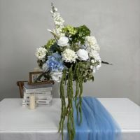 DKB Nouveauté Boule de fleurs artificielle en soie multicolore de 50 cm pour centre de table de mariage et décoration d'événements