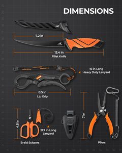 <span class=keywords><strong>Juego</strong></span> <span class=keywords><strong>de</strong></span> Herramientas <span class=keywords><strong>de</strong></span> Pesca, Alicates <span class=keywords><strong>de</strong></span> Pesca Resistentes a la Corrosión, Cuchillo para Filetear, Tijeras <span class=keywords><strong>de</strong></span> Pesca, Pinza para Pescado, Mandíbula Multifuncional - Product Image 6