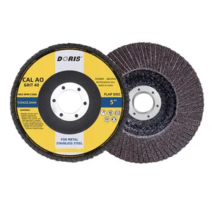 DORIS Factory direct sales 5 inch 125mm calcined sand paper flap wheel for angle grinder with minimum price