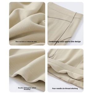 Set Intimo <span class=keywords><strong>Termico</strong></span> in Pile per Donna, <span class=keywords><strong>Pigiama</strong></span> Autunno/Inverno, Top e Pantaloni in Fibra di Cellulosa Rigenerata, Spessore 251-300g/m, Collo in Tessuto - Product Image 4