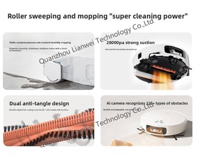 เครื่องดูดฝุ่นหุ่นยนต์ <span class=keywords><strong>Xiaomi</strong></span> Mijia 6 AI รุ่นดั้งเดิม พร้อมระบบถูพื้นแบบ<span class=keywords><strong>ไร้</strong></span><span class=keywords><strong>สาย</strong></span> ประสิทธิภาพสูง ใช้เทคโนโลยี LDS สำหรับทำความสะอาดทั้งแบบเปียกและแห้ง รุ่น PV32N - Product Image 3