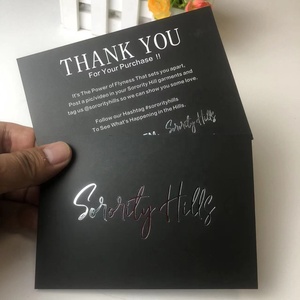 Cartes de visite personnalisées de luxe en feuille d'argent, carte de remerciement, carte de vœux pour les petites entreprises, avec logo, impression de cartes postales - Product Image 2
