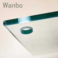 Verre feuilleté trempé réfléchissant transparent haute résistance pour murs en verre, balustrades et fenêtres de salle de bain
