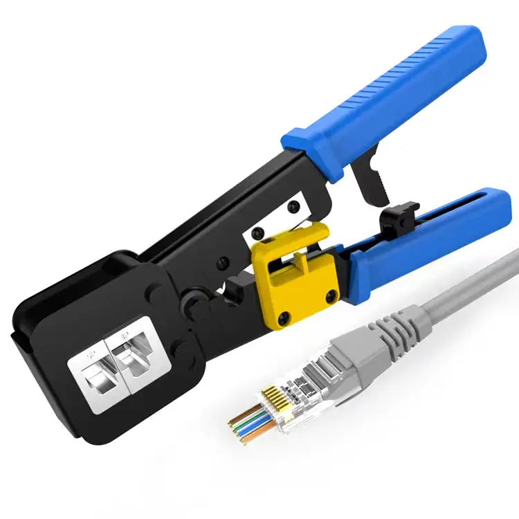 Hot Sale Oem Brand Network Cable Pliers Crimp Tool rj45 crimping tools For Passthrough Rj45 Connectors