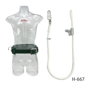 ชุดสายรัดนิรภัยสำหรับงานบนที่สูง ADELA พร้อมเชือกนิรภัย รับน้ำหนักได้ 100 กก. พร้อมห่วงรูปตัว D ทำจากสแตนเลส - Product Image 2