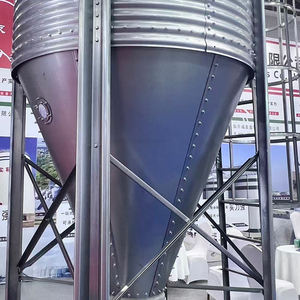 Domuz çiftliği ve tavuk çiftliği tahıl depolama depolama için sıcak galvanizli besleme silosu çelik besleme silosu tahıl silosu - Product Image 3