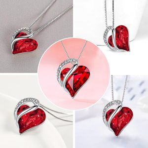 Collana con ciondolo a cuore infinito con strass che non si romperà, catena a maglia box, gioiello di tendenza, regalo per donna 2023 - Product Image 4
