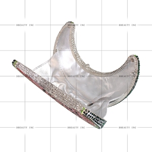 Moon Shape Rhinestone Casual Luxury Evening Bag Women's Elegant Clutch Unique Shoulder <b>Handbag</b> Purse <b>for</b> <b>Wedding</b> - Product Image 6