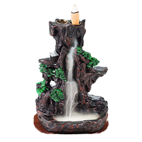 Support d'encens à refoulement en résine, brûleur cascade, décoration d'intérieur, pour encens de santal et aromatiques chinois, cadeaux, directement de l'usine