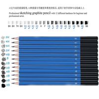 Kit de Dibujo de 33 Piezas, Lápices de Grafito y Carbón, para Artistas Principiantes, Material de Madera Ecológico, Bolsa de Nailon, Herramientas de Arte y Pintura