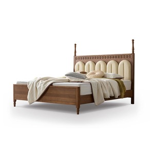 2025 Manufacturer Wholesale American Modern Classic <b>Solid</b> Wood Bedroom Set Hand Storage <b>Bed</b> Furniture A91# Hand <b>Wooden</b> Be - Product Image 1