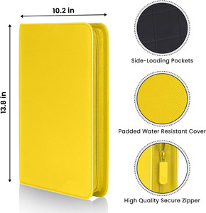 Raccoglitore con cerniera a 9 tasche con 360 carte collezionabili con maniche a mano con Album di caricamento laterale per articoli da collezione sportivi TCG - Product Image 6