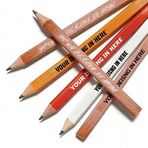 Crayon de charpentier personnalisé pour la menuiserie, avec logo et couleurs, en gros, pour cadeaux promotionnels, mine plate de haute dureté HB - Product Image 1