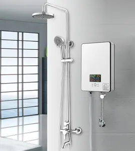 Calentador de agua eléctrico para lavabo, pequeño y portátil, de 240V y 5500W, con Control fácil