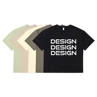 T-shirt pour homme surdimensionné 250 g/m² 100% coton, vente en gros, qualité supérieure, t-shirt pour homme avec logo personnalisé