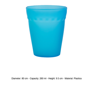 Verre en plastique bleu Oasi 26 cl H 9,5 cm Ø 8 cm - Product Image 3