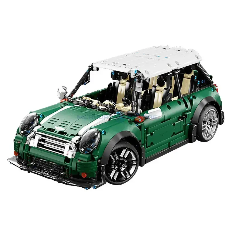 Cooper Classic Mini Carro de Corrida T5025A & T5025B Conjunto de Blocos de Construção de Veículos Criativos Conjunto de Brinquedo de Tijolos para Crianças e Adultos